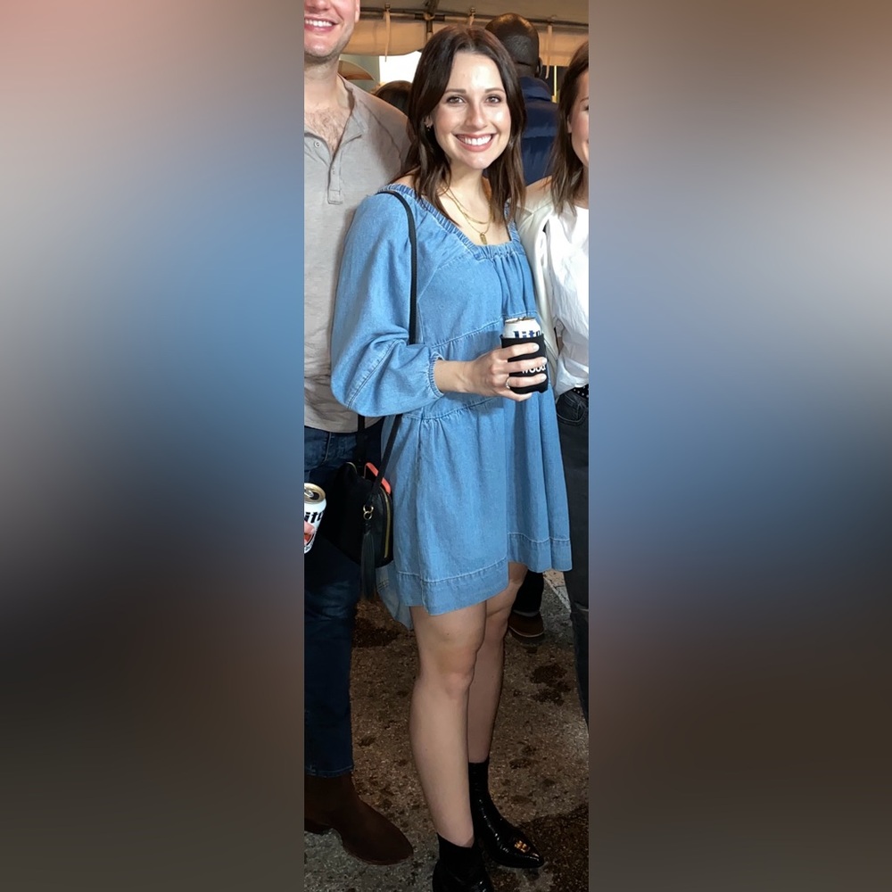 free people denim dress
